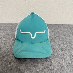 Kimes Ranch Hat Cap Teal Blue Snapback Adjustable Trucker Mesh Logo